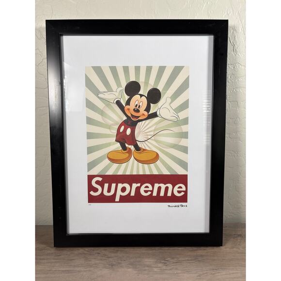 Fairchild Paris Supreme X Louis Vuiton Mickey Mouse Numbered Print 63/150 - Picture 1 of 5